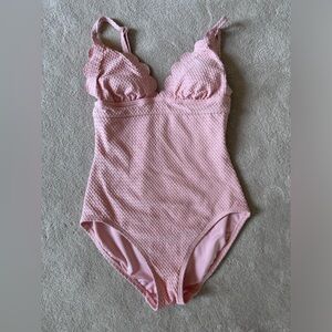 Kate spade scalloped onepiece swimsuit